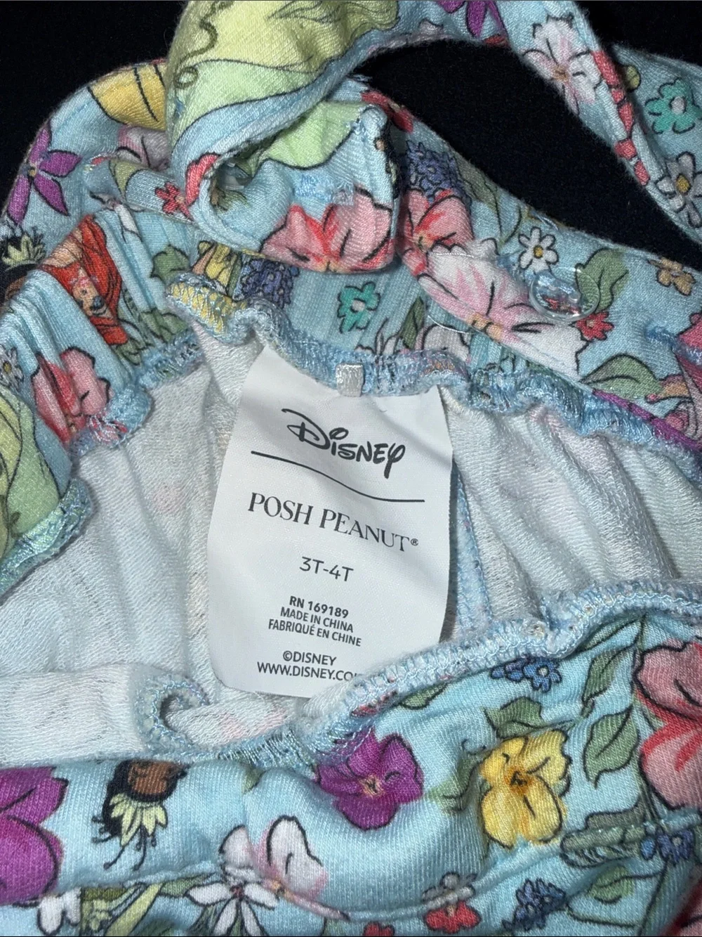 Posh Peanut Disney Princess Floral Overalls